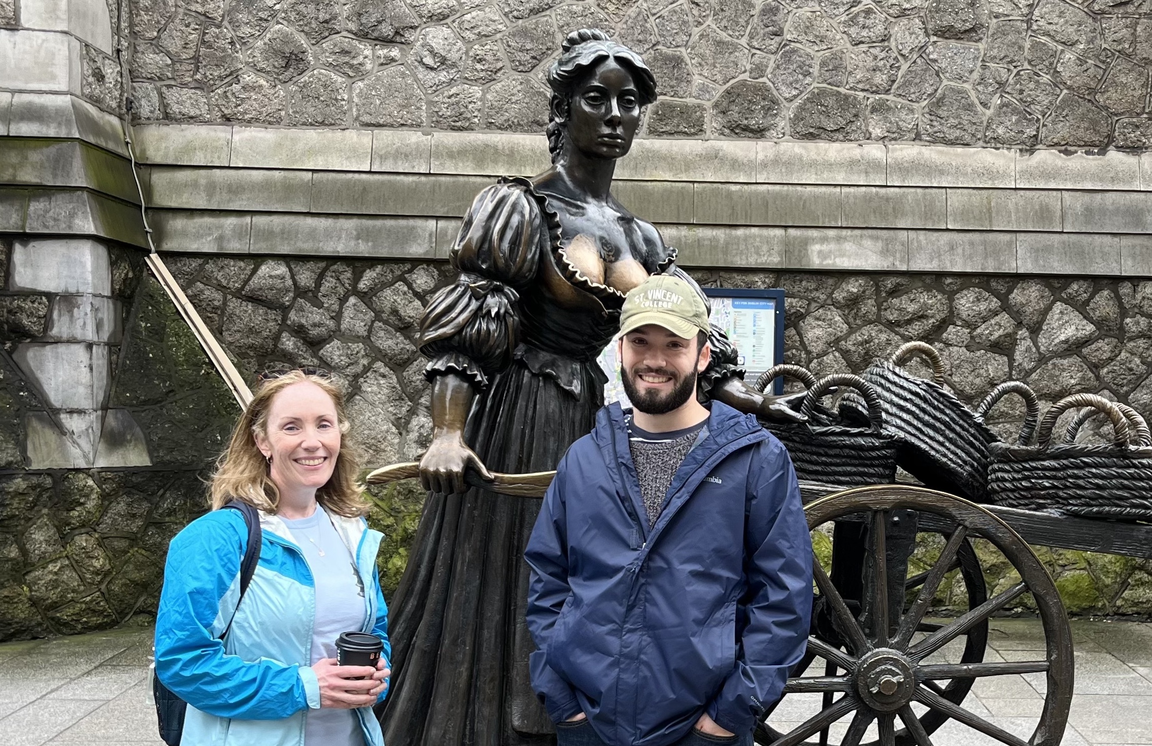 Matt Bertone (right) and his mother, Siobhán Bertone, in Dublin, Ireland