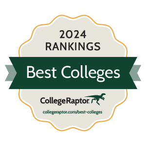 College Raptor Logo - Best Colleges 2024 badge