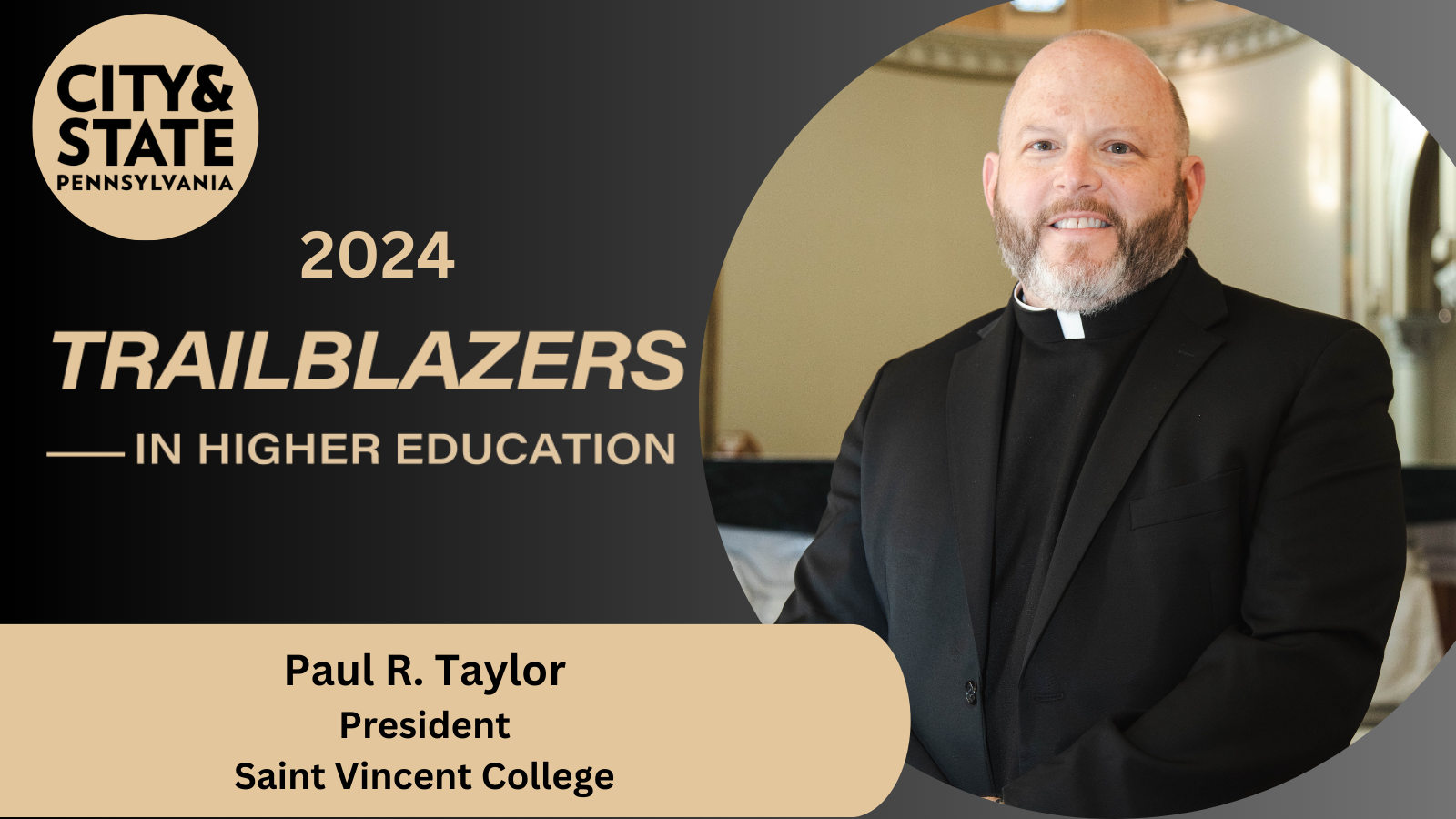 SVC President Fr. Paul Taylor listed among 2024 Trailblazers in Higher Education